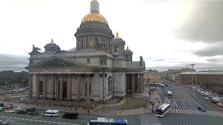 Онлайн веб-камера на Исаакиевской площади